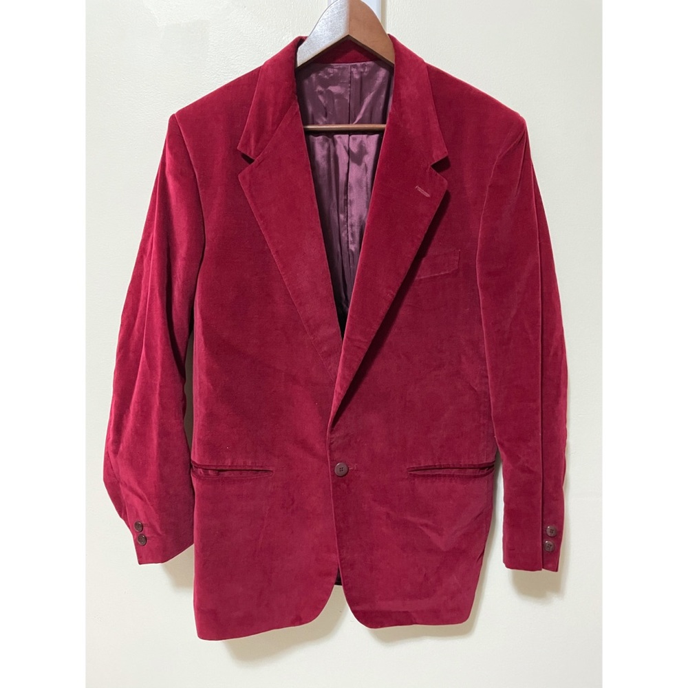 Versus Gianni Versace Red Velvet Blazer